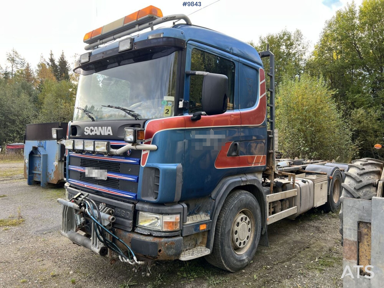 Scania R144 Hook Truck with plow equipment - Мултилифт с кука камион: снимка 1 Scania R144 Hook Truck with plow equipment - Мултилифт с кука камион: снимка 1