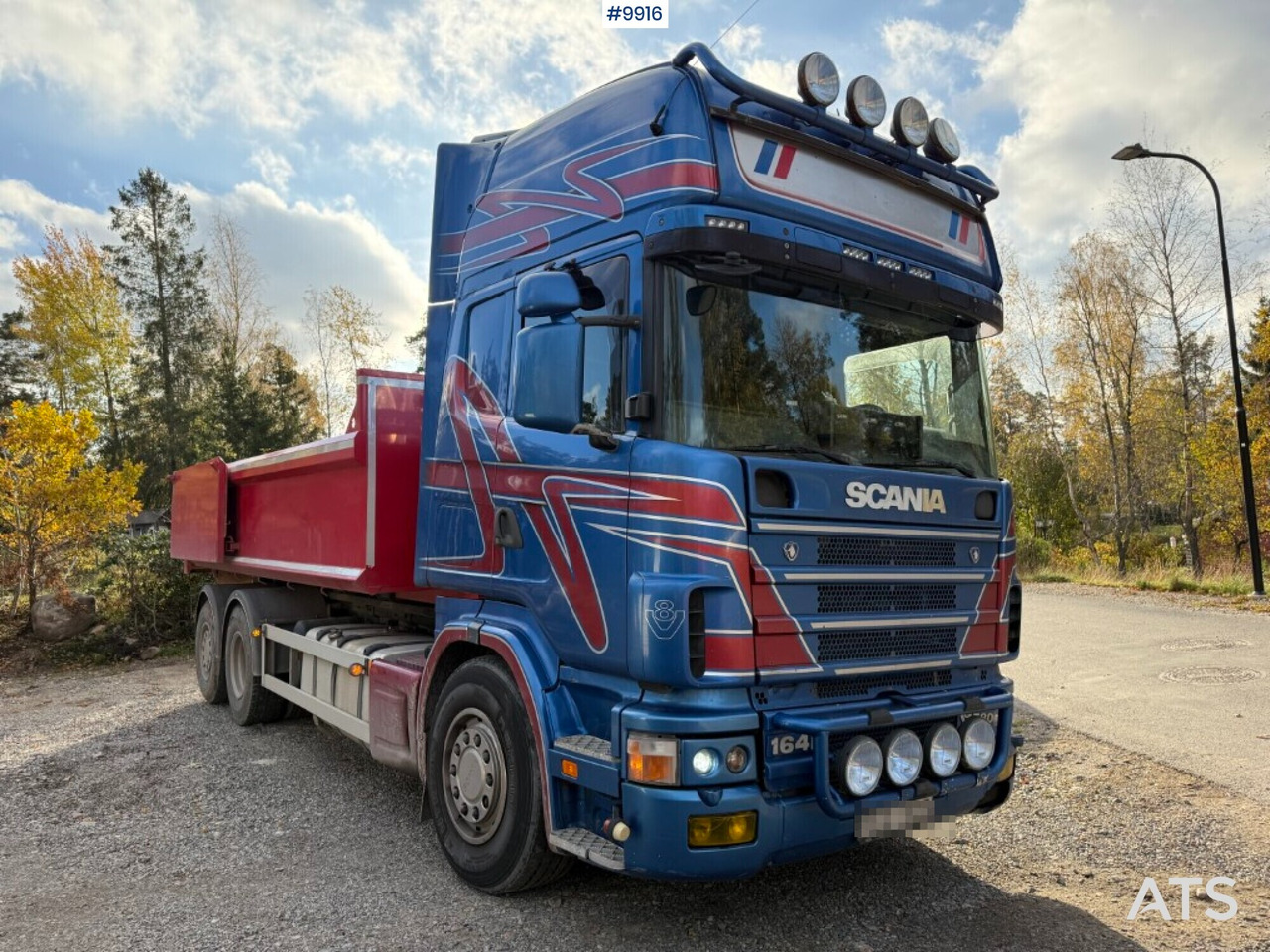 Scania R164 580 6X2 truck with flatbed - Бордови камион: снимка 2 Scania R164 580 6X2 truck with flatbed - Бордови камион: снимка 2