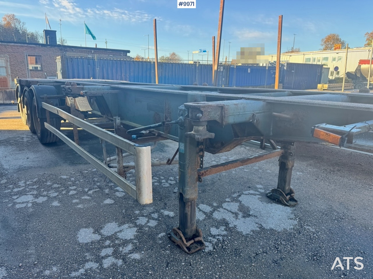 Schweriner CS40 container chassis. - Шаси полуремарке: снимка 5 Schweriner CS40 container chassis. - Шаси полуремарке: снимка 5