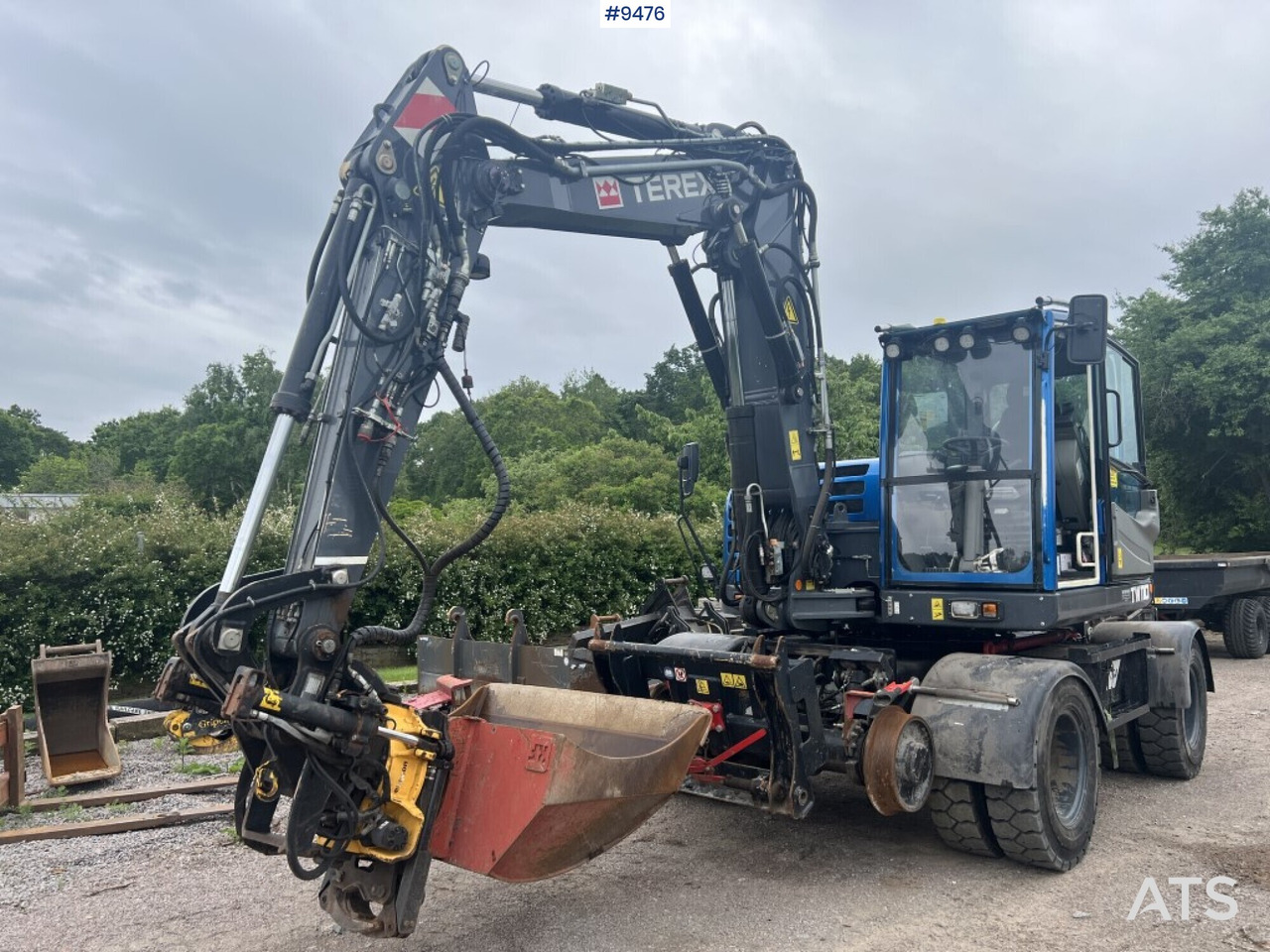 Terex TW 110 Railway machine (VIDEO) - Колесен багер: снимка 1 Terex TW 110 Railway machine (VIDEO) - Колесен багер: снимка 1