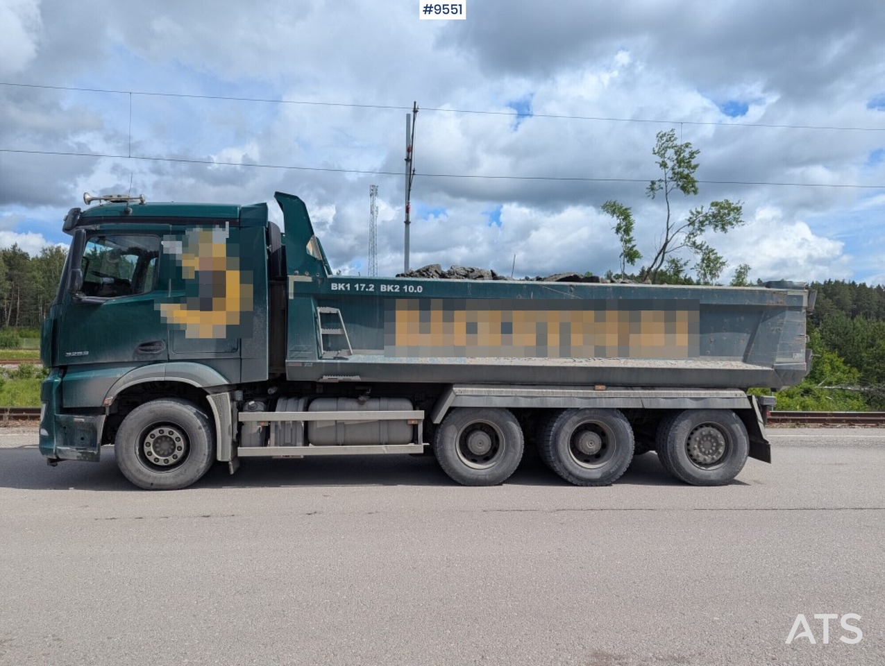 Tipper truck Mercedes Benz Arocs 3253 with Zetterberg flatbed - Самосвал камион: снимка 3 Tipper truck Mercedes Benz Arocs 3253 with Zetterberg flatbed - Самосвал камион: снимка 3