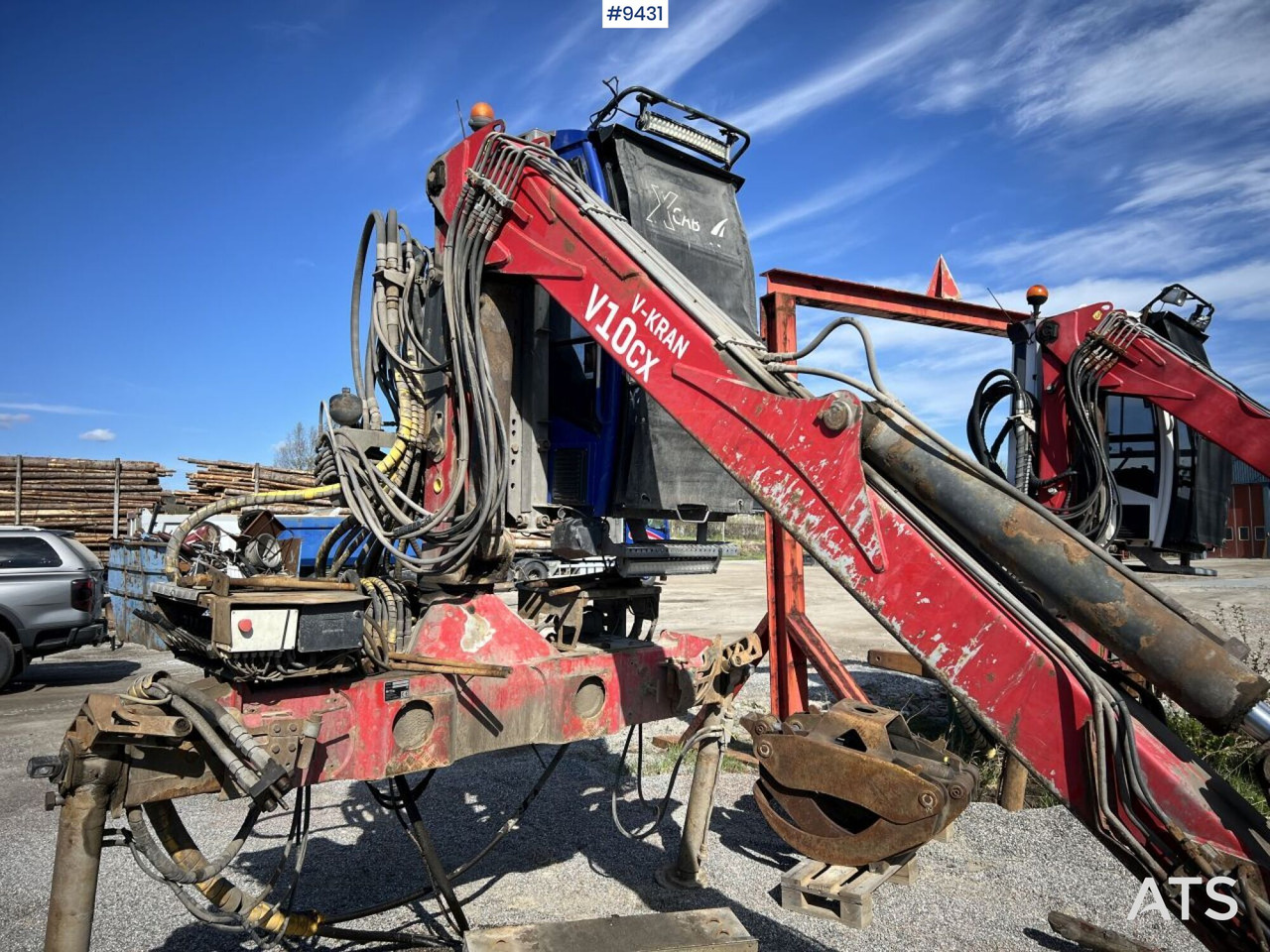 V-kran V10CX,96 - Timber crane, logging crane - Кран за камион за Камион: снимка 4 V-kran V10CX,96 - Timber crane, logging crane - Кран за камион за Камион: снимка 4
