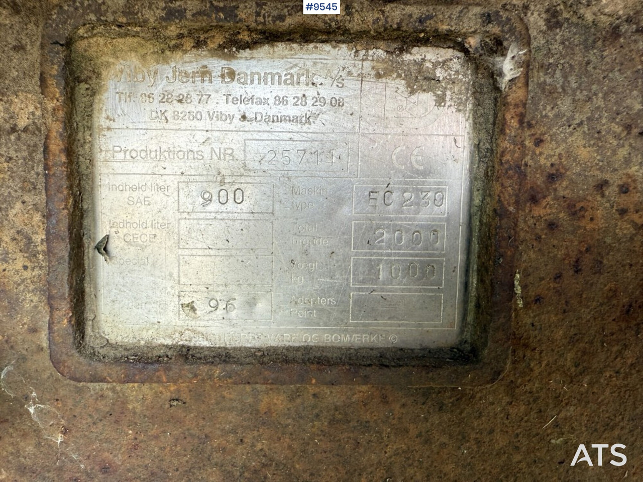 Кофа за багер за Строителна техника Viby Hydraulic planer bucket B20: снимка 11