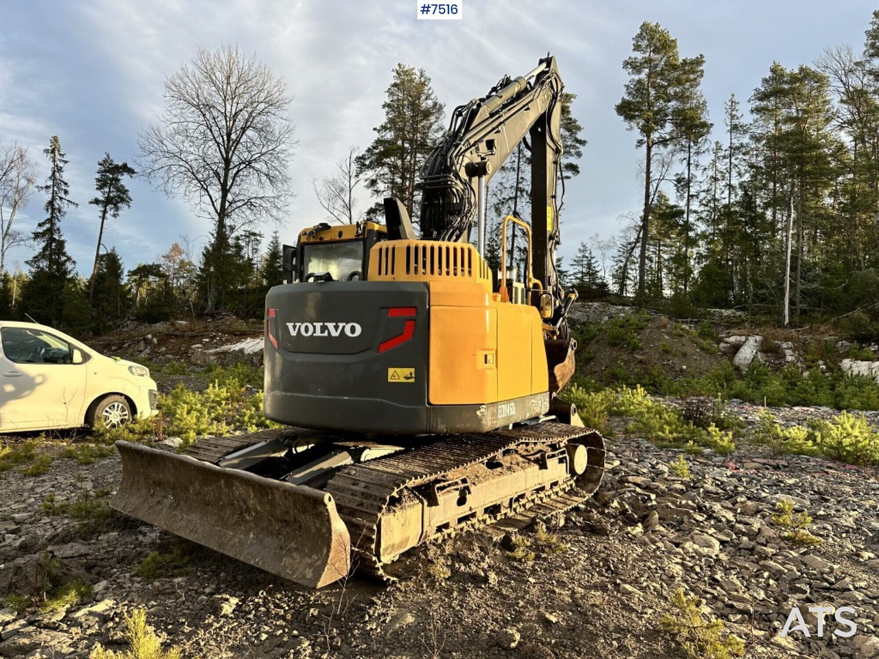Volvo ECR145DL Crawler excavator with rotor and buckets - Верижен багер: снимка 4 Volvo ECR145DL Crawler excavator with rotor and buckets - Верижен багер: снимка 4