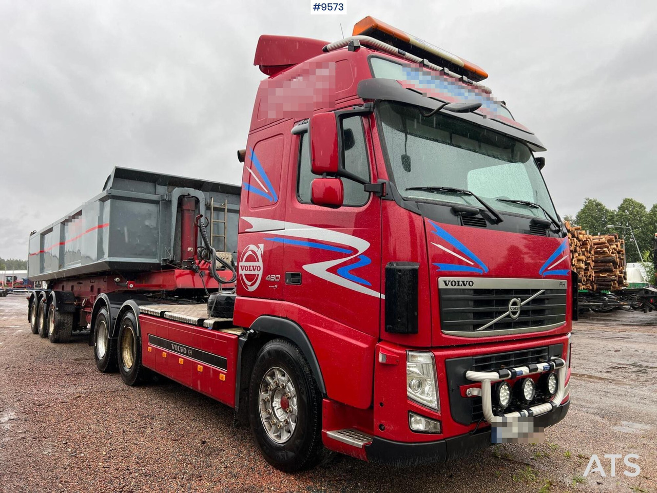 Volvo FH 480 LAXO with flatbed and gravel trailer - Самосвал камион: снимка 2 Volvo FH 480 LAXO with flatbed and gravel trailer - Самосвал камион: снимка 2