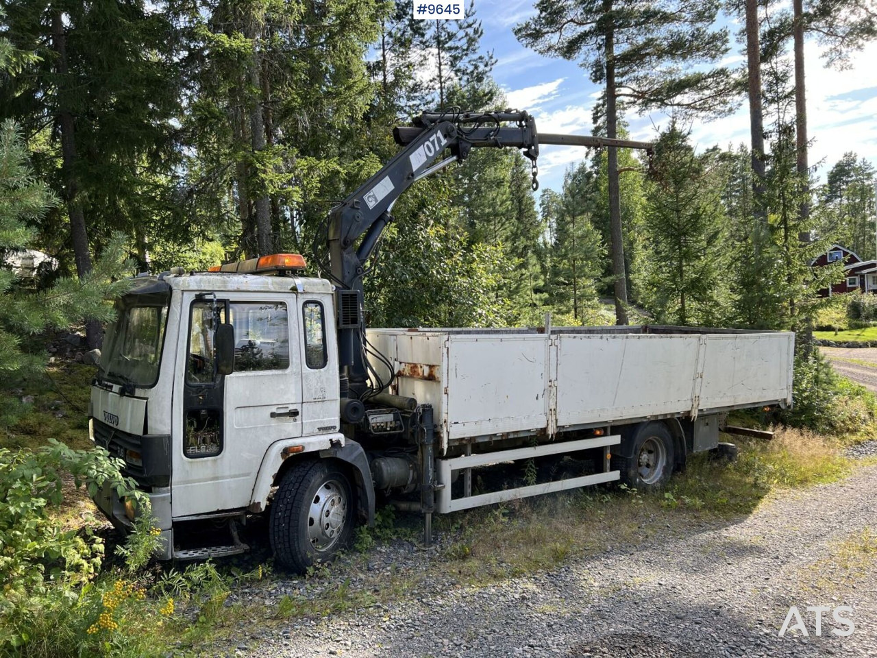 Volvo FL 614 4X2 Crane truck Repair object (VIDEO) - Бордови камион, Камион с кран: снимка 3 Volvo FL 614 4X2 Crane truck Repair object (VIDEO) - Бордови камион, Камион с кран: снимка 3