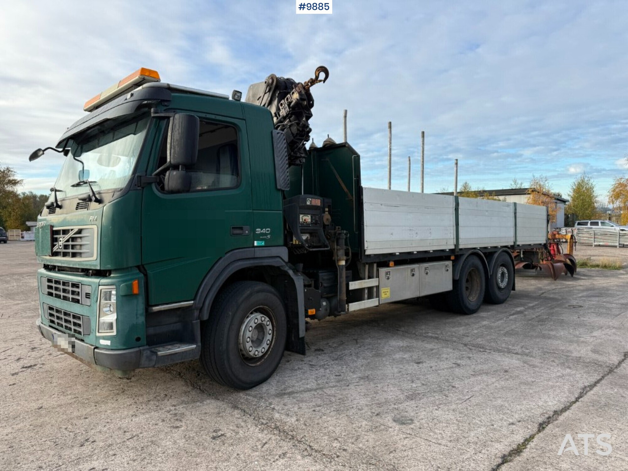 Volvo FM 340 6x2 crane truck with Hiab 220 (VIDEO) - Бордови камион, Камион с кран: снимка 1 Volvo FM 340 6x2 crane truck with Hiab 220 (VIDEO) - Бордови камион, Камион с кран: снимка 1