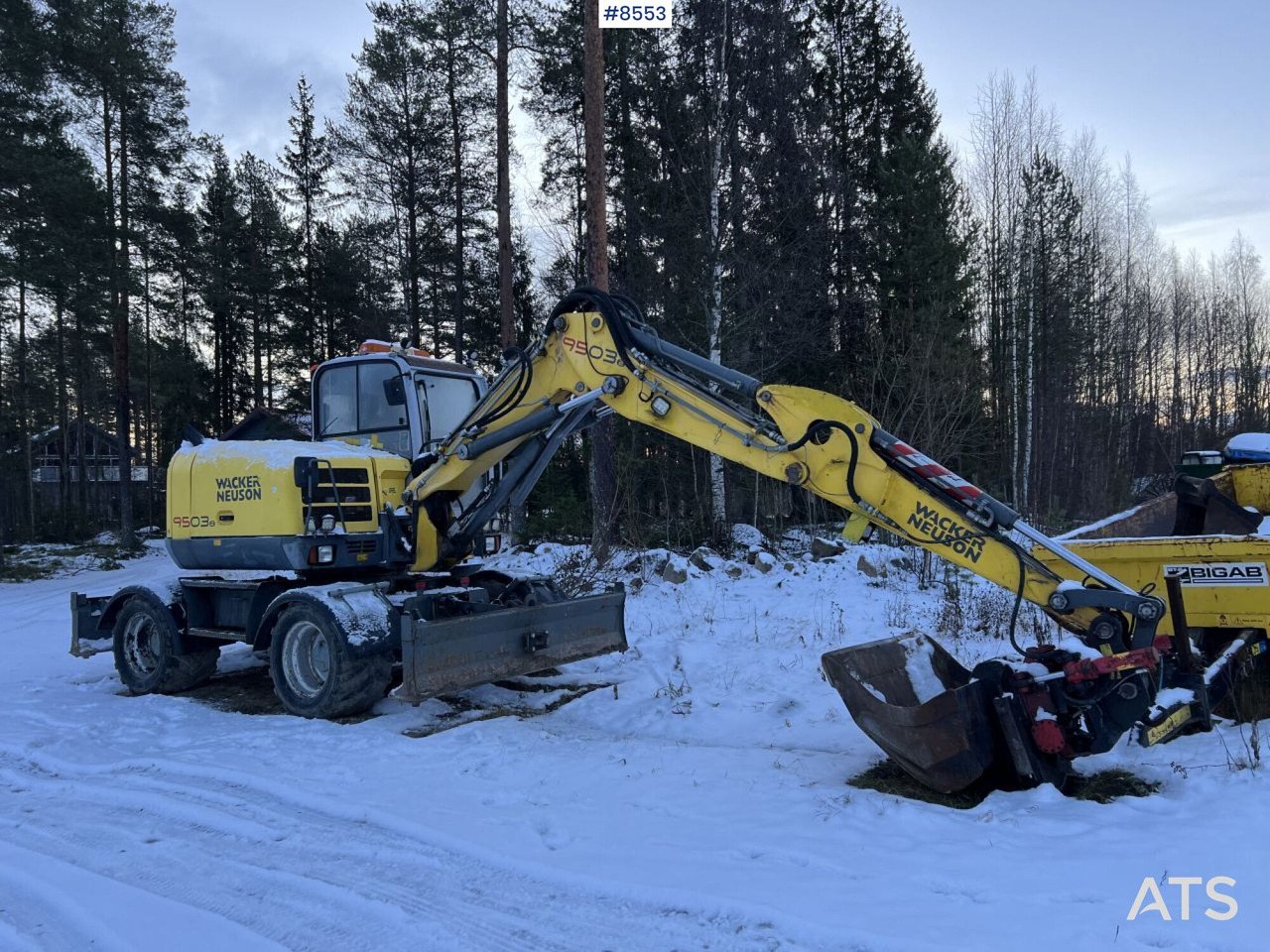 Wacker Neuson 9503 Wheeled excavator, wagon and gears - Колесен багер: снимка 1 Wacker Neuson 9503 Wheeled excavator, wagon and gears - Колесен багер: снимка 1