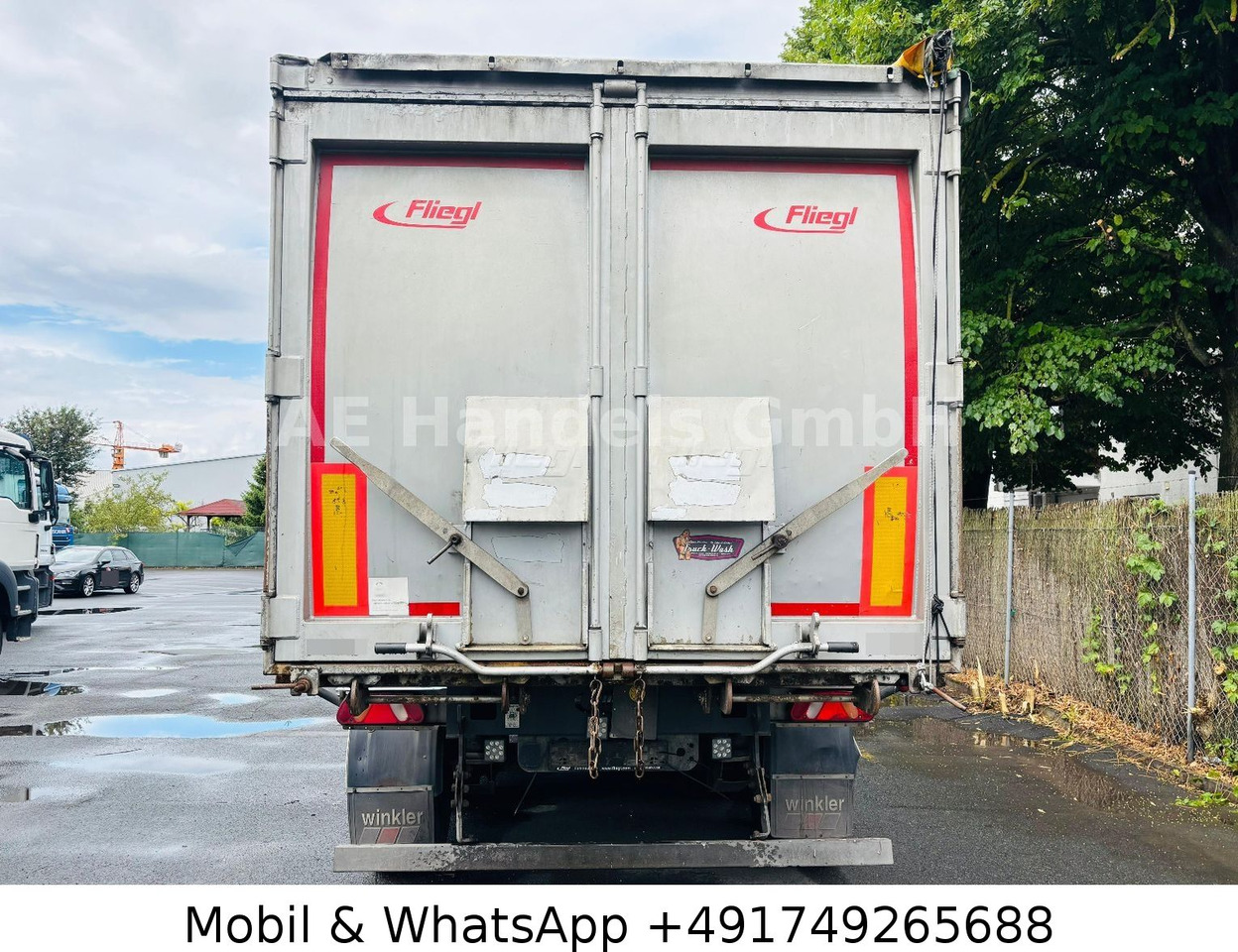 Fliegl DHKS 390 Stahl *50m³/Lift/Podest/Getreideöffnung - Самосвал полуремарке: снимка 3 Fliegl DHKS 390 Stahl *50m³/Lift/Podest/Getreideöffnung - Самосвал полуремарке: снимка 3