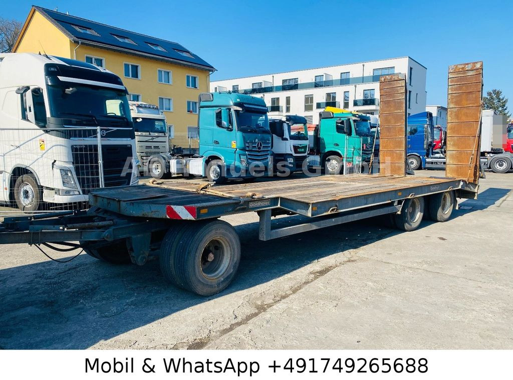 Goldhofer TU 3-24/80 Drehschemel *Rampen/L.8,30m/TÜV-11.25 - Нискорамна площадка ремарке: снимка 1 Goldhofer TU 3-24/80 Drehschemel *Rampen/L.8,30m/TÜV-11.25 - Нискорамна площадка ремарке: снимка 1
