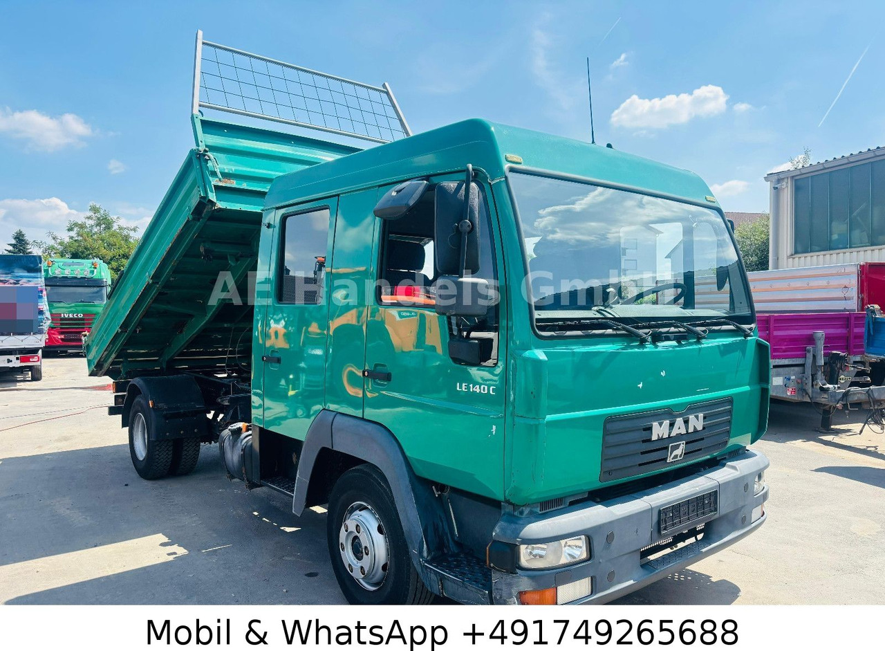 MAN LE140C Doka BB 3-Seiten *Manual/Analog/4m³/AHK - Бус самосвал, Бус с двойна кабина: снимка 1 MAN LE140C Doka BB 3-Seiten *Manual/Analog/4m³/AHK - Бус самосвал, Бус с двойна кабина: снимка 1