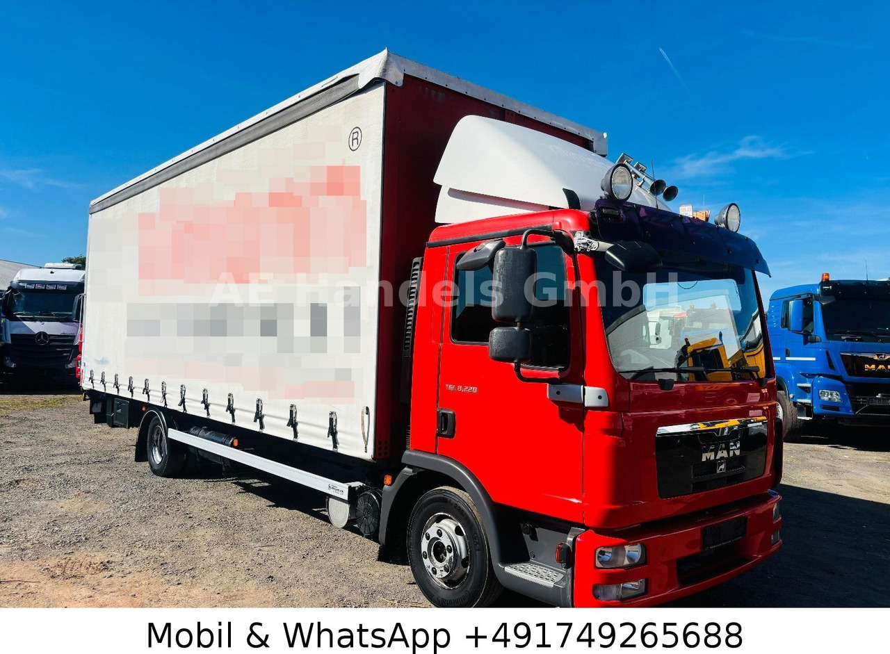 MAN TGL 8.220 C BL P+P 4x2*LBW/Tautliner/AHK/AirPipe - Брезентов бус: снимка 1 MAN TGL 8.220 C BL P+P 4x2*LBW/Tautliner/AHK/AirPipe - Брезентов бус: снимка 1