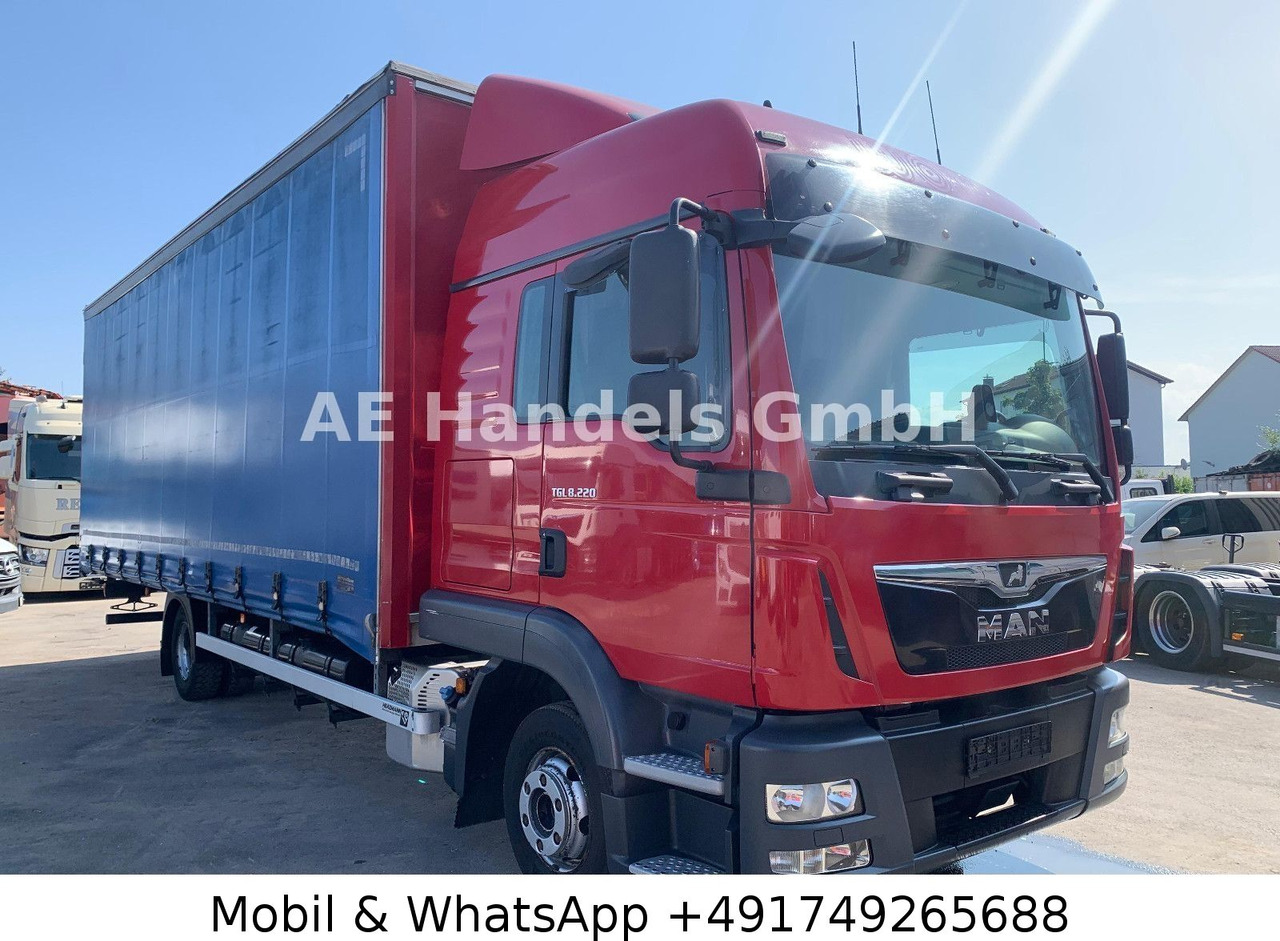 MAN TGL 8.220 L BL P+P *Tautliner/2xTank/AHK/LDW - Брезентов бус: снимка 1 MAN TGL 8.220 L BL P+P *Tautliner/2xTank/AHK/LDW - Брезентов бус: снимка 1