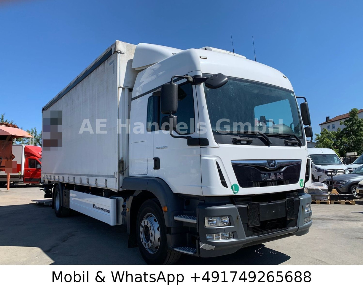 MAN TGM 18.320 L BL *Edscha/Tautliner/LBW/Standklima - Камион с брезент: снимка 1 MAN TGM 18.320 L BL *Edscha/Tautliner/LBW/Standklima - Камион с брезент: снимка 1
