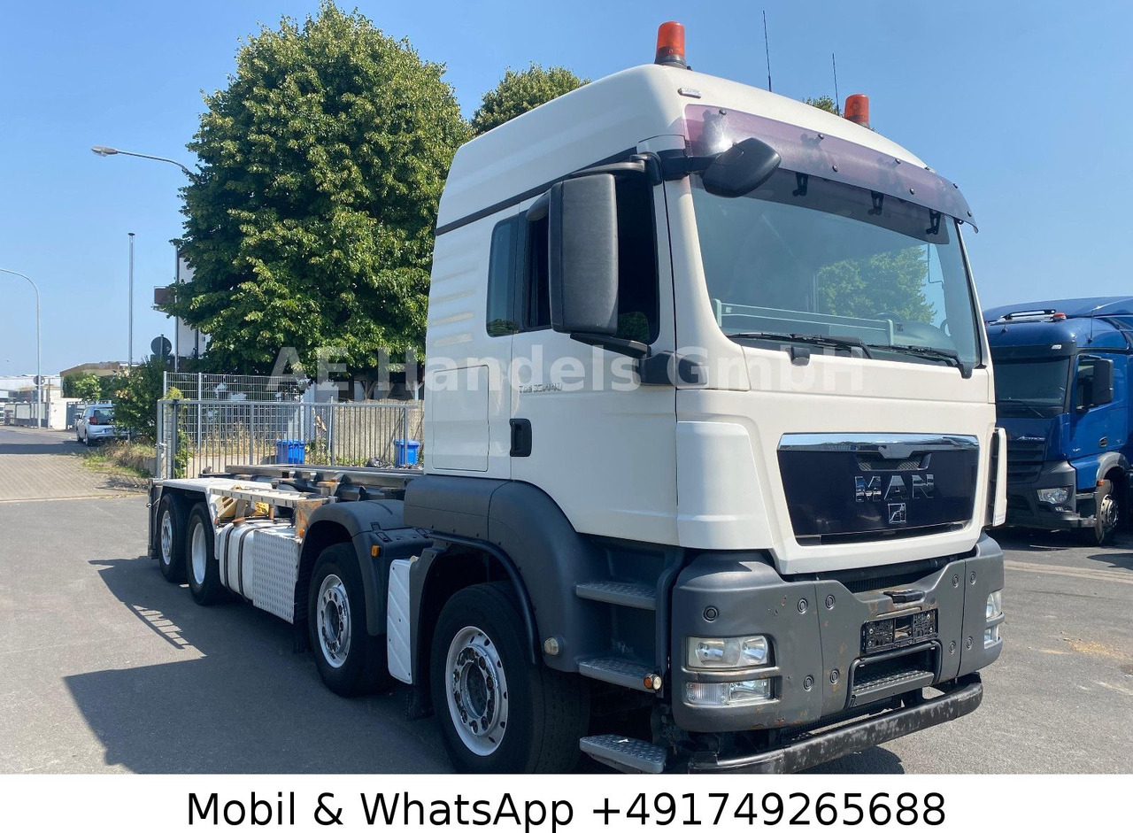 MAN TGS 35.440 XLX BL 8x2 Silo *Retarder/Lenk+Lift - Мултилифт с кука камион, Камион с кран: снимка 1 MAN TGS 35.440 XLX BL 8x2 Silo *Retarder/Lenk+Lift - Мултилифт с кука камион, Камион с кран: снимка 1