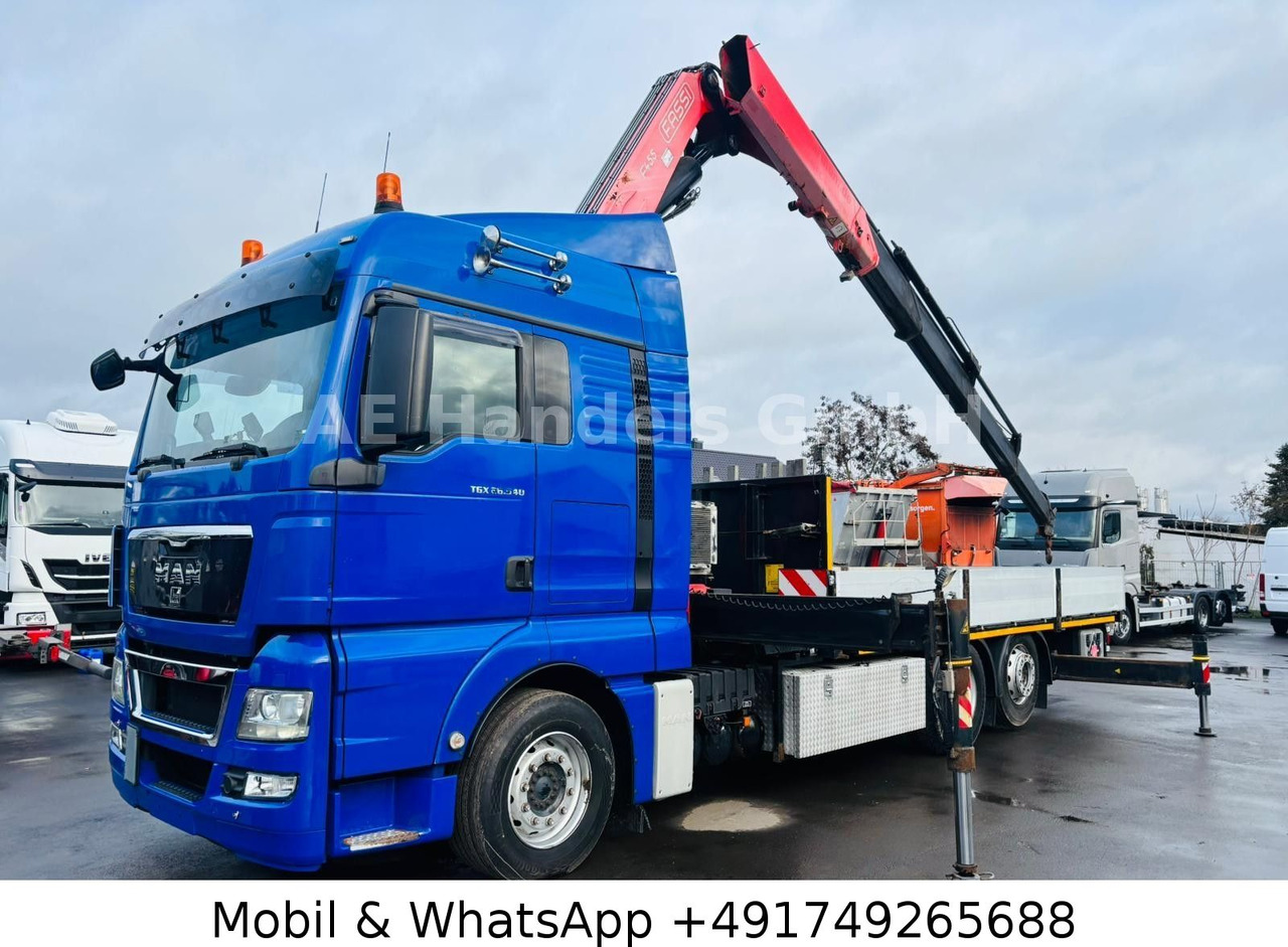 MAN TGX 26.540 XLX BL 6x2 FASSI F455 *Funk/Lenk+Lift - Бордови камион, Камион с кран: снимка 2 MAN TGX 26.540 XLX BL 6x2 FASSI F455 *Funk/Lenk+Lift - Бордови камион, Камион с кран: снимка 2