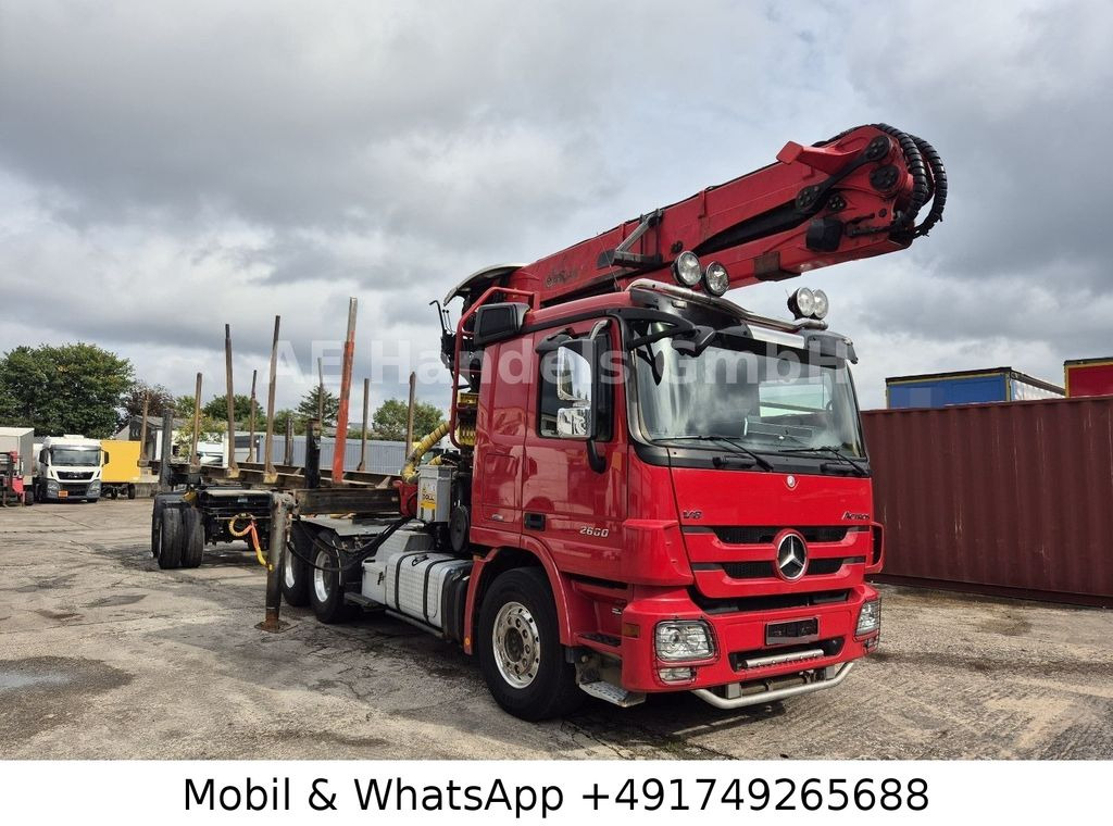 Mercedes-Benz Actros III 2660 L BL 6x4 *Retarder/AP/Palfinger - Камион за дърва: снимка 1 Mercedes-Benz Actros III 2660 L BL 6x4 *Retarder/AP/Palfinger - Камион за дърва: снимка 1