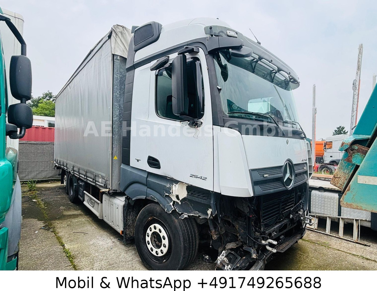 Mercedes-Benz Actros IV 2642 L LL 6x2*Retarder/Standklima/Lift - Камион с брезент: снимка 1 Mercedes-Benz Actros IV 2642 L LL 6x2*Retarder/Standklima/Lift - Камион с брезент: снимка 1