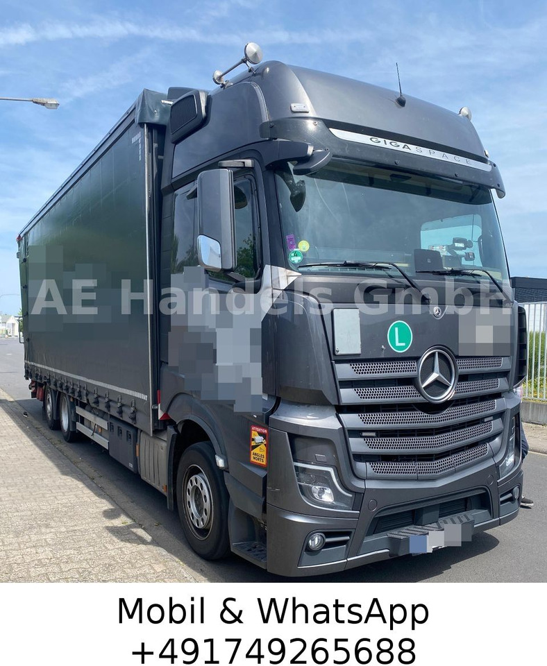 Mercedes-Benz Actros V 2540 L *Hubdach/Lenk+Lift/LBW-2,8m - Камион с брезент: снимка 1 Mercedes-Benz Actros V 2540 L *Hubdach/Lenk+Lift/LBW-2,8m - Камион с брезент: снимка 1