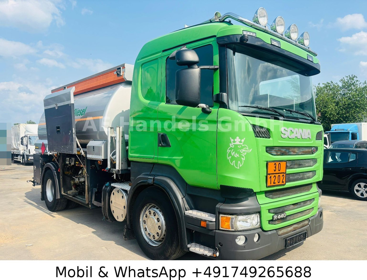 Scania R440 Rohr *Retarder/Oben-Unten/2-Kammern/14m³ - Камион цистерна: снимка 1 Scania R440 Rohr *Retarder/Oben-Unten/2-Kammern/14m³ - Камион цистерна: снимка 1