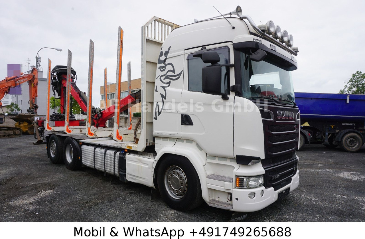 Scania R580 V8 Highline Palfinger-M120L97 *Retarder/ACC - Камион за дърва, Камион с кран: снимка 2 Scania R580 V8 Highline Palfinger-M120L97 *Retarder/ACC - Камион за дърва, Камион с кран: снимка 2