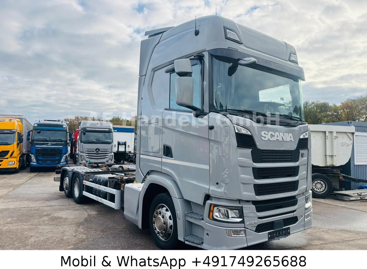 Scania S450 HighLine BDF *Retarder/Lenk+Lift/Multi/LBW - Контейнеровоз/ Сменна каросерия камион: снимка 1 Scania S450 HighLine BDF *Retarder/Lenk+Lift/Multi/LBW - Контейнеровоз/ Сменна каросерия камион: снимка 1