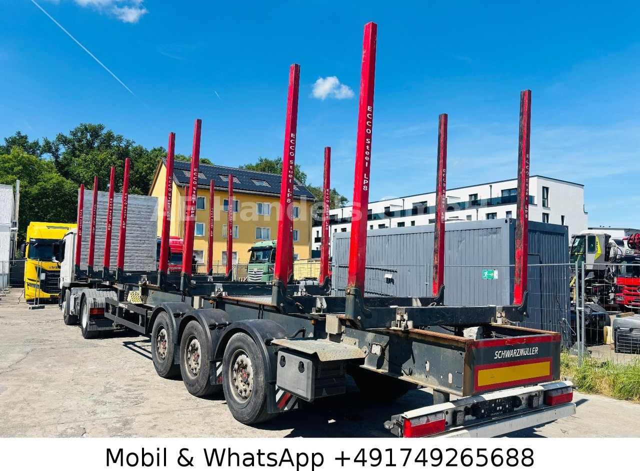 Schwarzmüller S1 Y-Serie Lang-Holz *8x Rungen/Liftachse/Alcoa - Полуремарке за дърва: снимка 4 Schwarzmüller S1 Y-Serie Lang-Holz *8x Rungen/Liftachse/Alcoa - Полуремарке за дърва: снимка 4