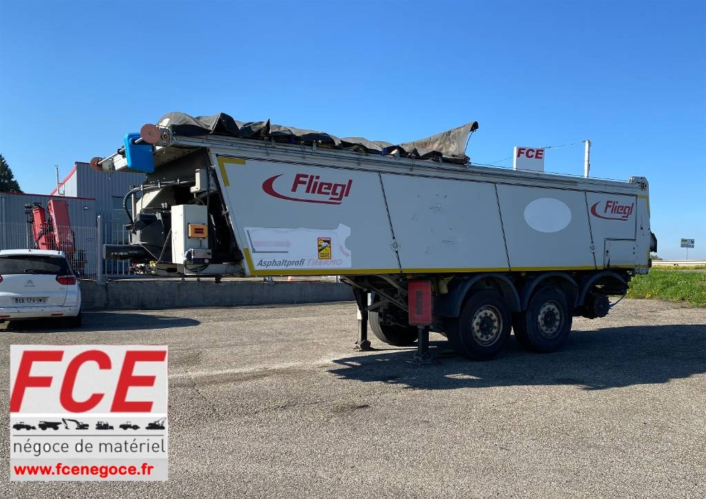 Fliegl THERMO ASS372/Asphalt-Profi endommagée  - С плъзгащ под полуремарке: снимка 1 Fliegl THERMO ASS372/Asphalt-Profi endommagée  - С плъзгащ под полуремарке: снимка 1