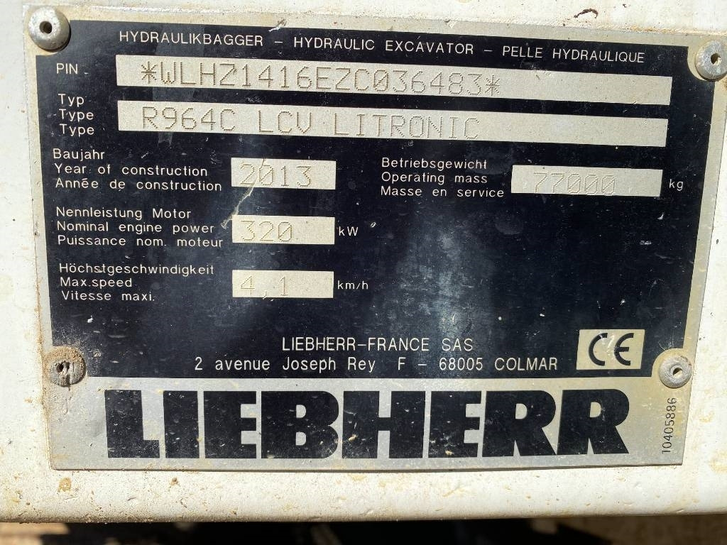 Гумени/ Метални вериги за Строителна техника Liebherr R964C LCV LITRONIC 2013 Vente en pièces détachée: снимка 7