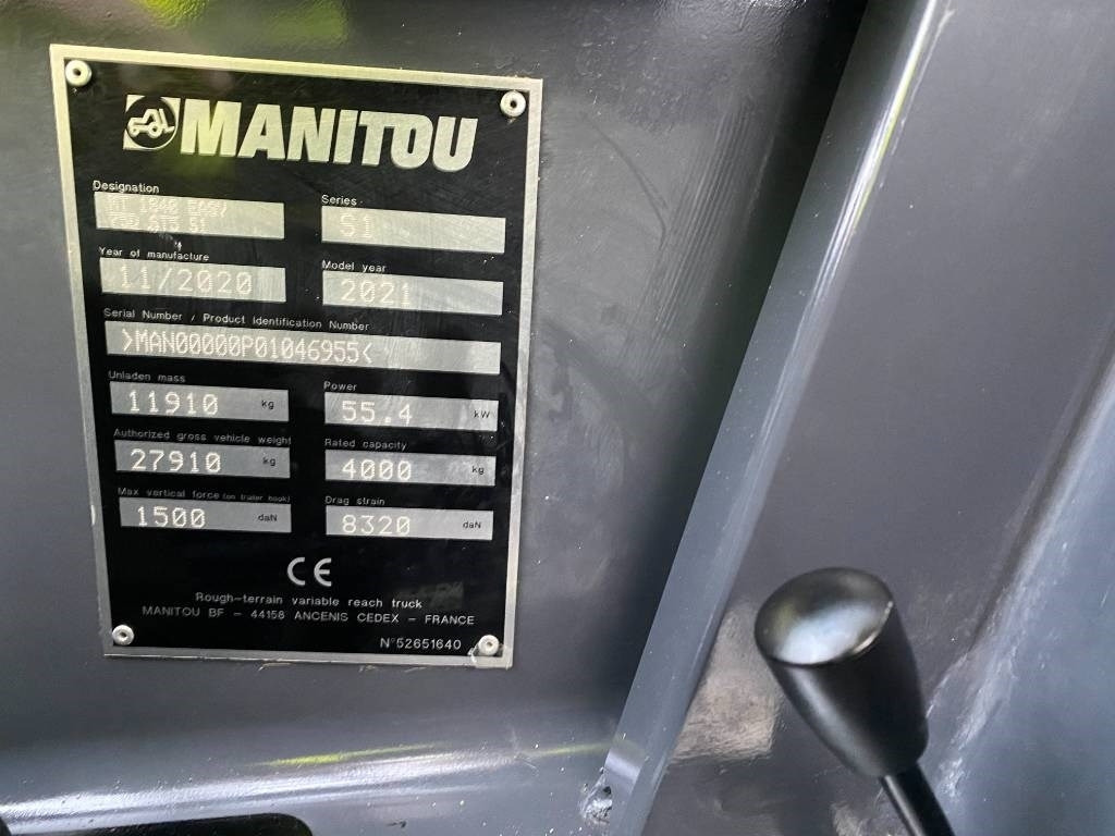 Телескопичен товарач Manitou MT1840easy 75D ST5S1 Model 2021 endommagé: снимка 8 Телескопичен товарач Manitou MT1840easy 75D ST5S1 Model 2021 endommagé: снимка 8