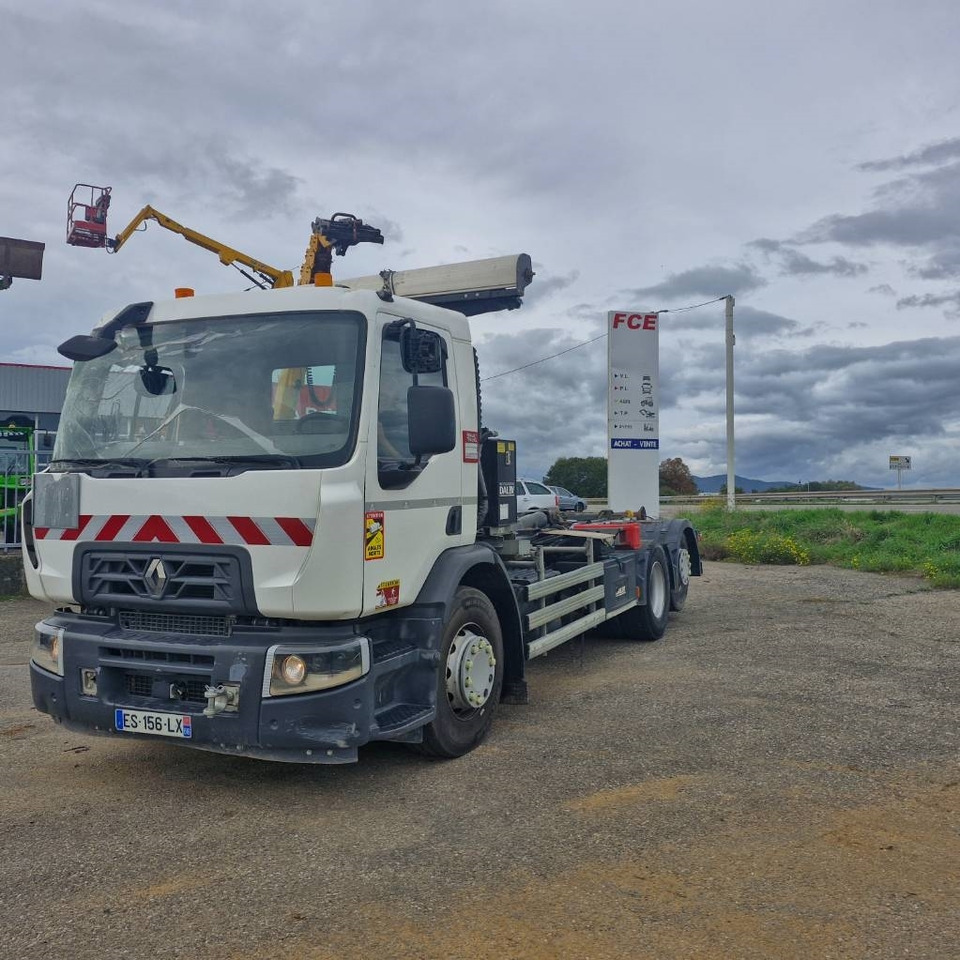 Renault D Wide 380 - Мултилифт с кука камион: снимка 1 Renault D Wide 380 - Мултилифт с кука камион: снимка 1