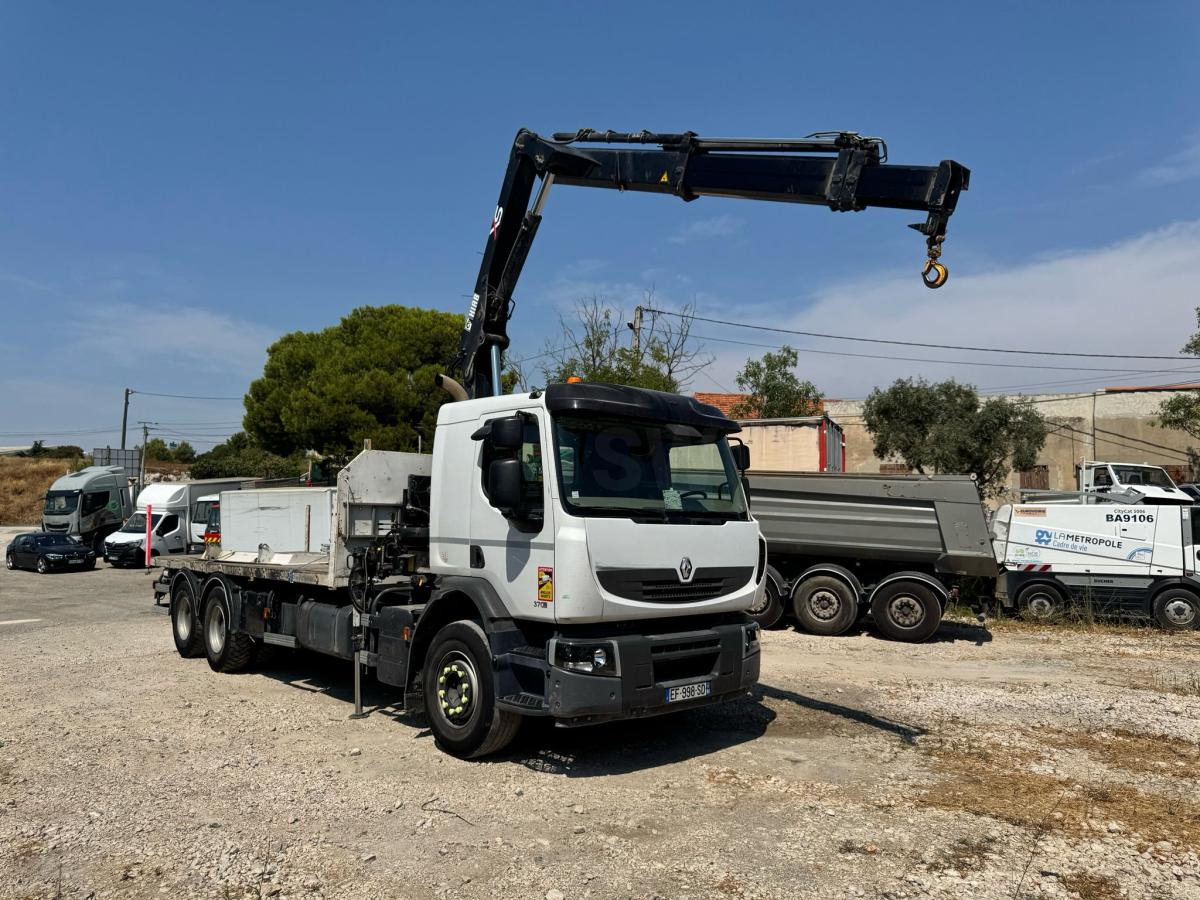Renault PREMIUM 370 DXI PLATEAU RIDELLES GRUE - Бордови камион, Камион с кран: снимка 2 Renault PREMIUM 370 DXI PLATEAU RIDELLES GRUE - Бордови камион, Камион с кран: снимка 2