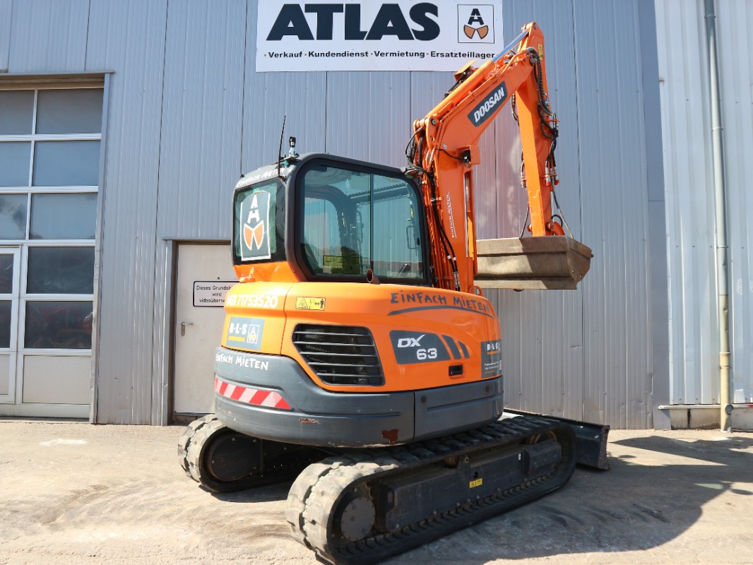 Doosan DX63-3 - Мини багер: снимка 3 Doosan DX63-3 - Мини багер: снимка 3