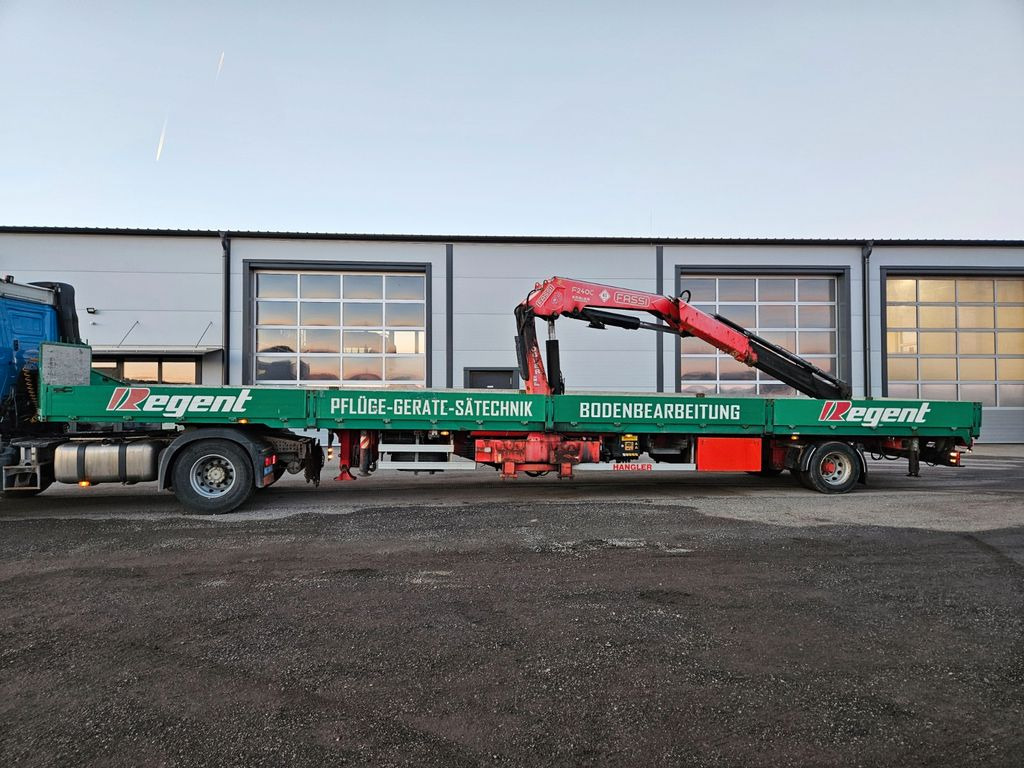 Hangler Kran Fassi F 240 Funk - Бордово полуремарке/ Платформа: снимка 2 Hangler Kran Fassi F 240 Funk - Бордово полуремарке/ Платформа: снимка 2