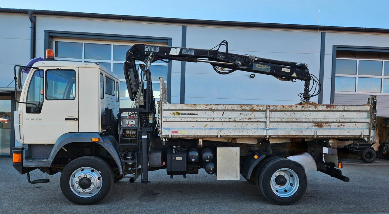 MAN LE 14.250 4x4 HIAB 077BS-2 Kran Greifer - Самосвал камион, Камион с кран: снимка 5 MAN LE 14.250 4x4 HIAB 077BS-2 Kran Greifer - Самосвал камион, Камион с кран: снимка 5