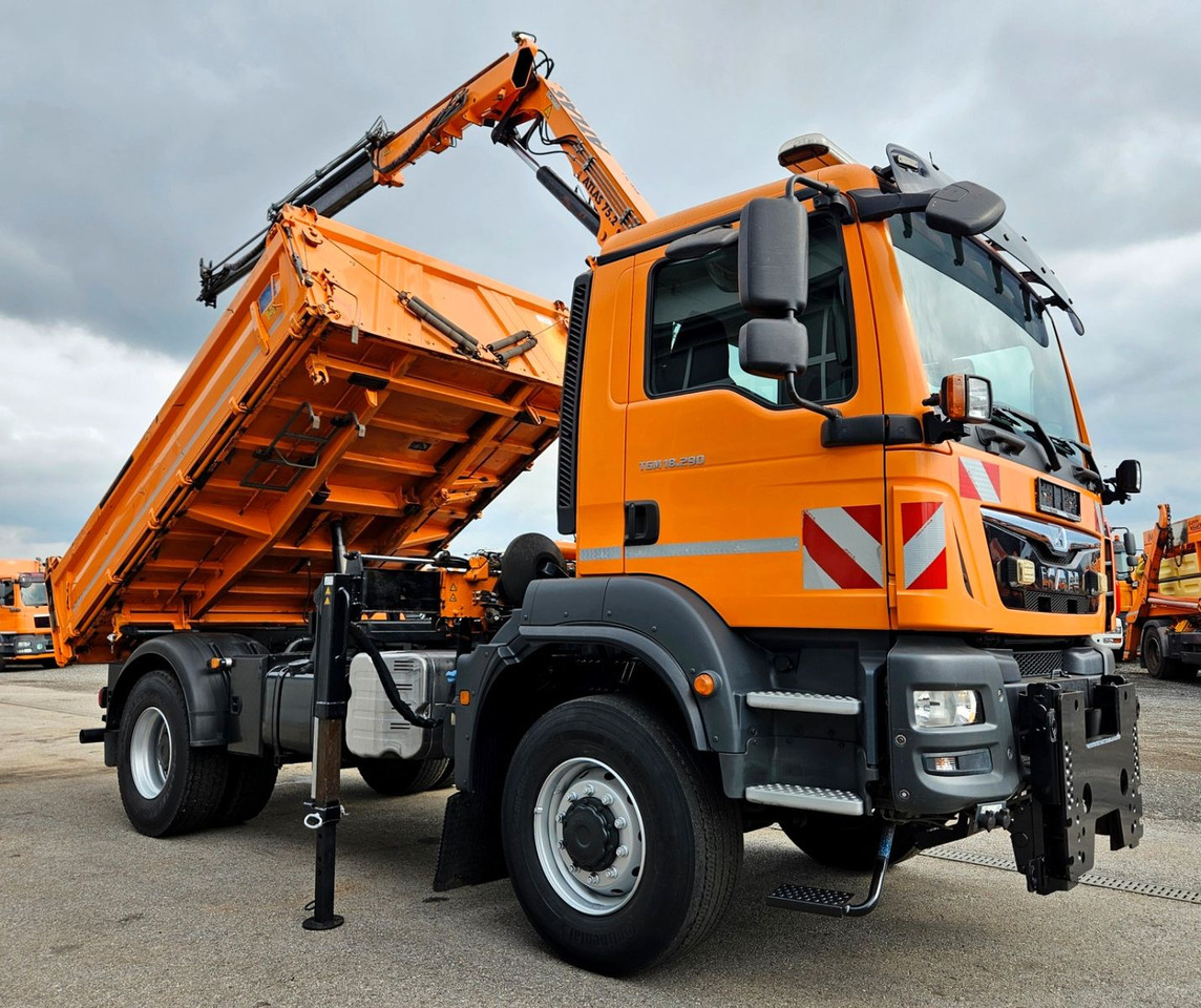 MAN TGM 18.290 4x4 Atlas 75.2 Kran Funk Euro6 - Самосвал камион, Камион с кран: снимка 1 MAN TGM 18.290 4x4 Atlas 75.2 Kran Funk Euro6 - Самосвал камион, Камион с кран: снимка 1