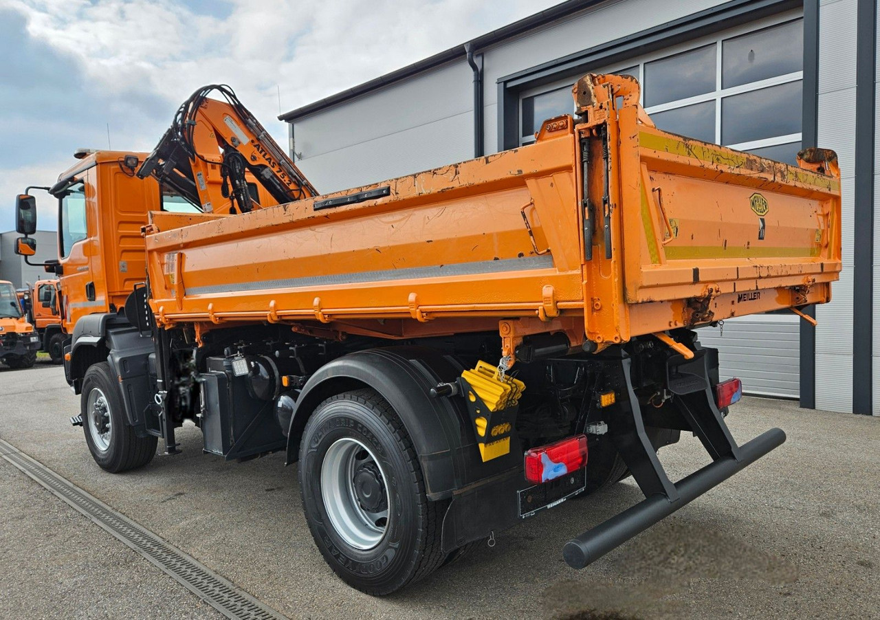 Самосвал камион, Камион с кран MAN TGM 18.290 4x4 Atlas 75.2 Kran Funk Euro6: снимка 14