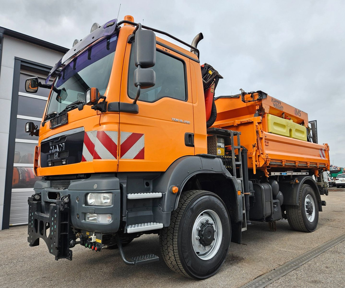 MAN TGM 18.290 4x4 Palfinger PK7001 Kran Funk Euro5 - Самосвал камион, Камион с кран: снимка 4 MAN TGM 18.290 4x4 Palfinger PK7001 Kran Funk Euro5 - Самосвал камион, Камион с кран: снимка 4