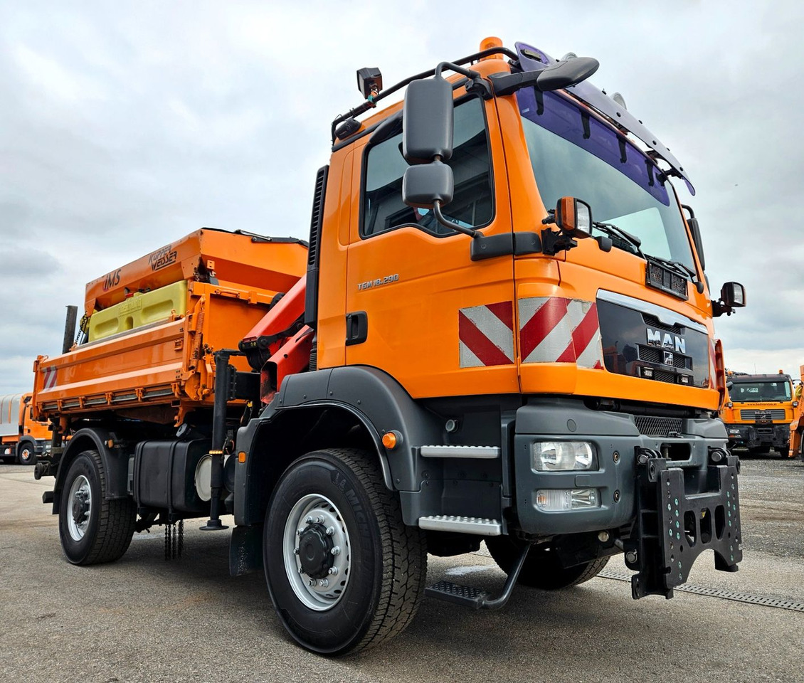 MAN TGM 18.290 4x4 Palfinger PK7001 Kran Funk Euro5 - Самосвал камион, Камион с кран: снимка 1 MAN TGM 18.290 4x4 Palfinger PK7001 Kran Funk Euro5 - Самосвал камион, Камион с кран: снимка 1