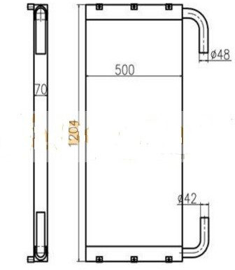 4650356 OILCOOLER HITACHI ZX270.3 280.3 - Радиатор: снимка 1 4650356 OILCOOLER HITACHI ZX270.3 280.3 - Радиатор: снимка 1