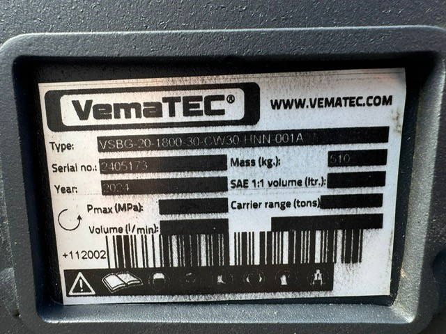 VemaTec CW30 Slotenbak 900 Ltr 1800mm breed - Кофа за багер за Строителна техника: снимка 3 VemaTec CW30 Slotenbak 900 Ltr 1800mm breed - Кофа за багер за Строителна техника: снимка 3