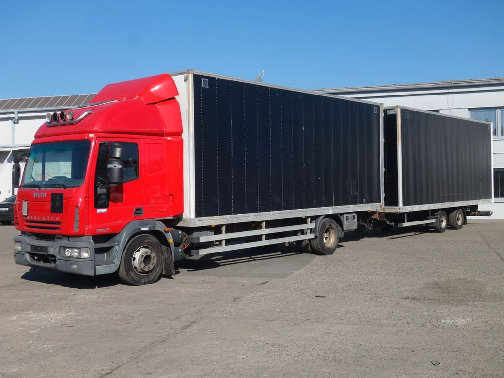 Iveco Eurocargo 150E30 mit Anhänger - Камион фургон: снимка 1 Iveco Eurocargo 150E30 mit Anhänger - Камион фургон: снимка 1