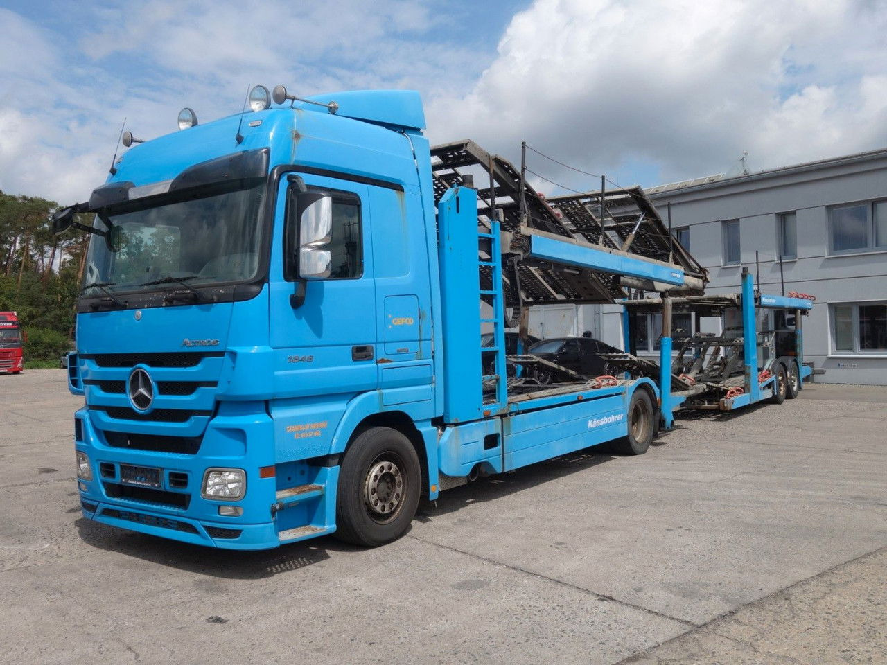 Mercedes-Benz Actros 1846 mit Kässbohrer Metago/Vario - Автовоз камион: снимка 1 Mercedes-Benz Actros 1846 mit Kässbohrer Metago/Vario - Автовоз камион: снимка 1