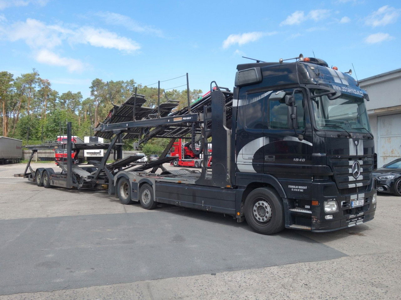 Mercedes-Benz Actros 2446 mit Rolfo für 10 PKW, Retarder - Автовоз камион: снимка 2 Mercedes-Benz Actros 2446 mit Rolfo für 10 PKW, Retarder - Автовоз камион: снимка 2