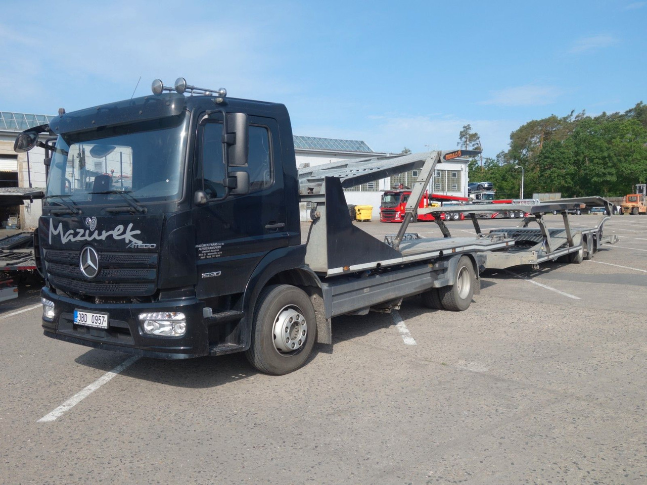 Mercedes-Benz Atego 1530 mit Anhänger für 7 PKW - Автовоз камион: снимка 1 Mercedes-Benz Atego 1530 mit Anhänger für 7 PKW - Автовоз камион: снимка 1