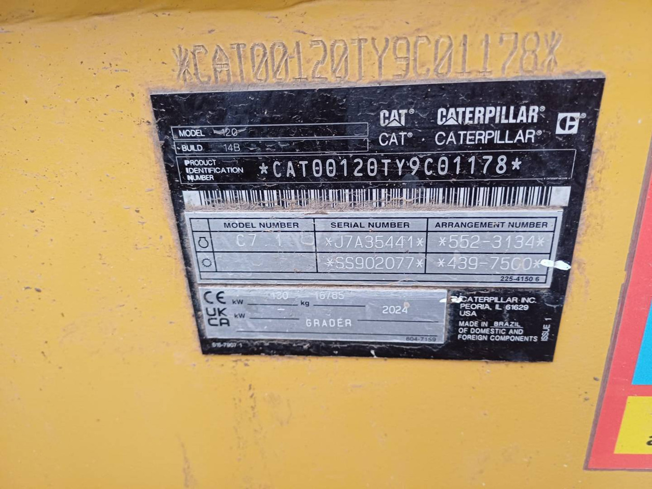 Грейдер CAT 120-14: снимка 6