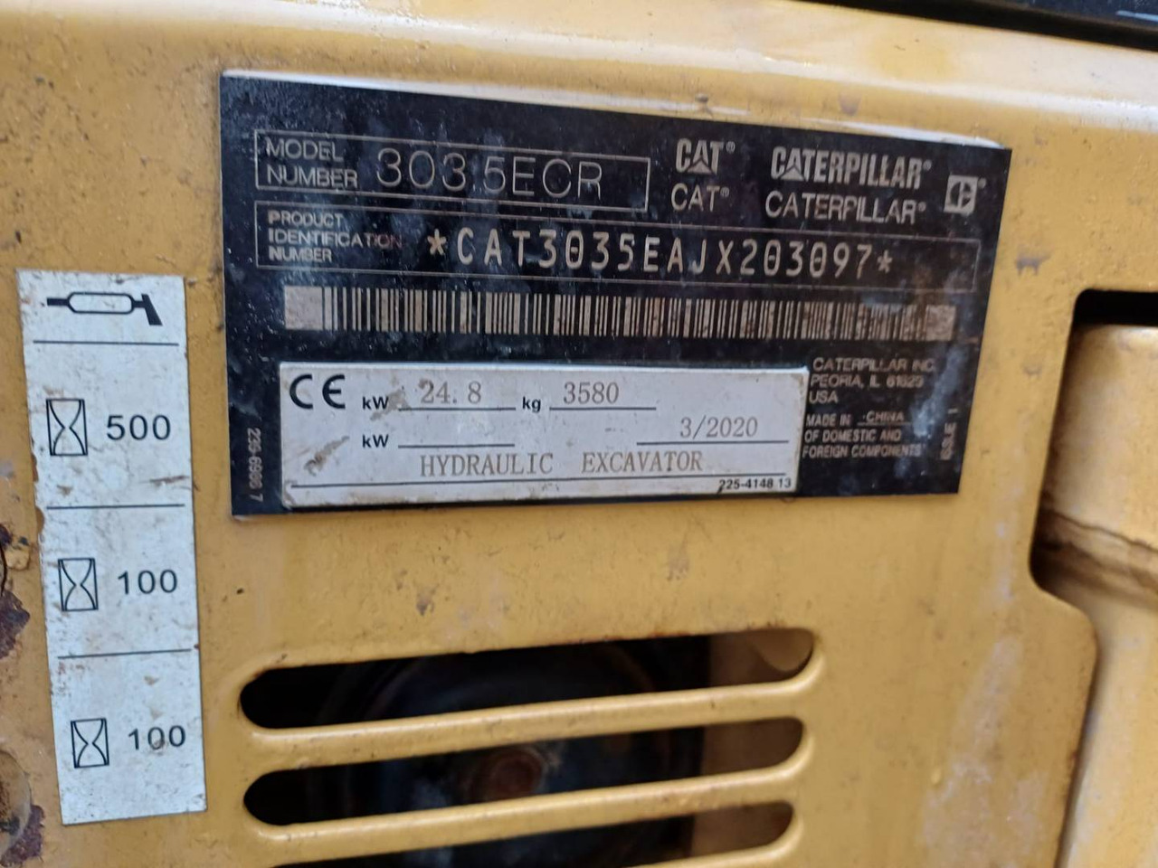 Верижен багер CAT 303.5ECR: снимка 6