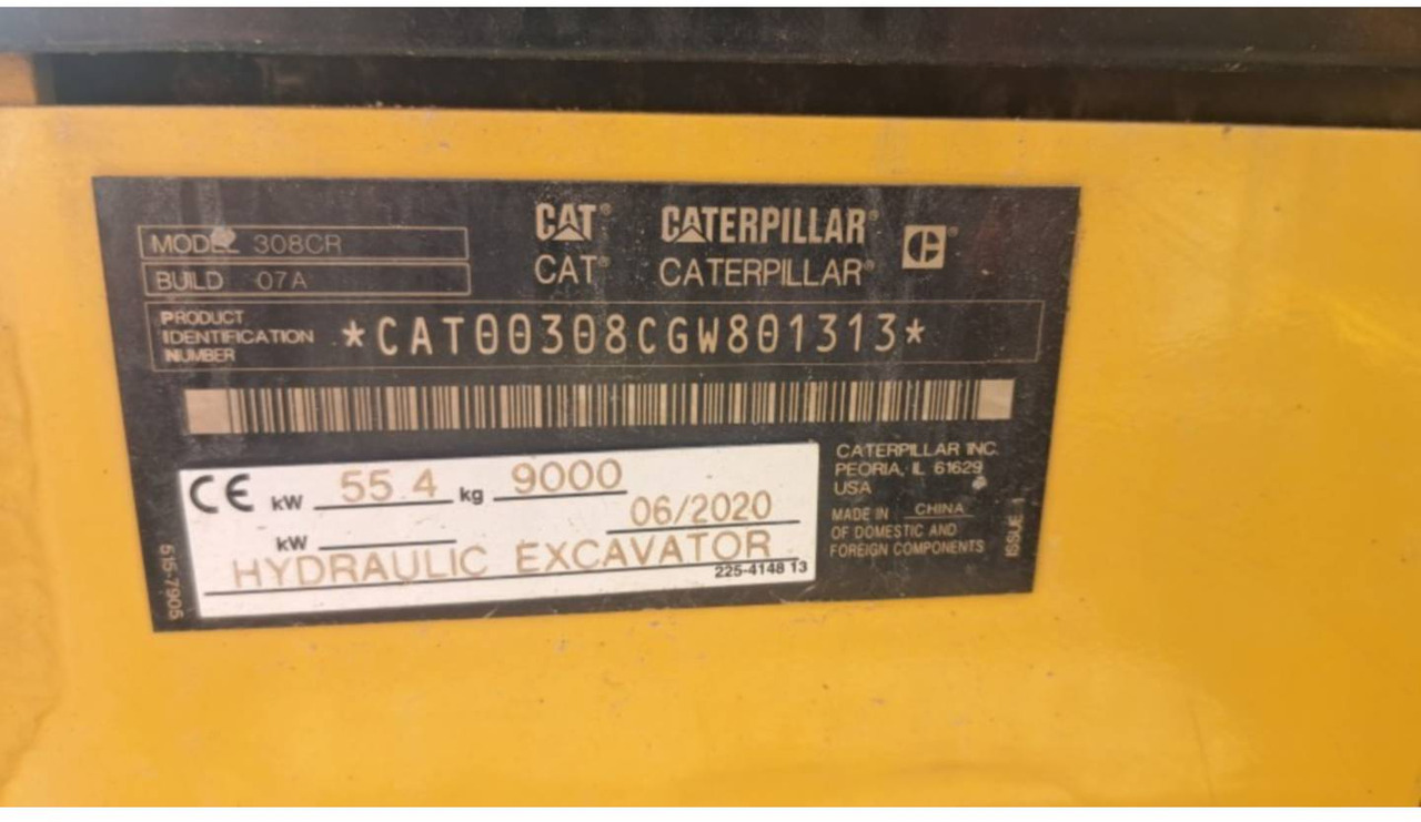 Верижен багер CAT 308-07CR: снимка 6