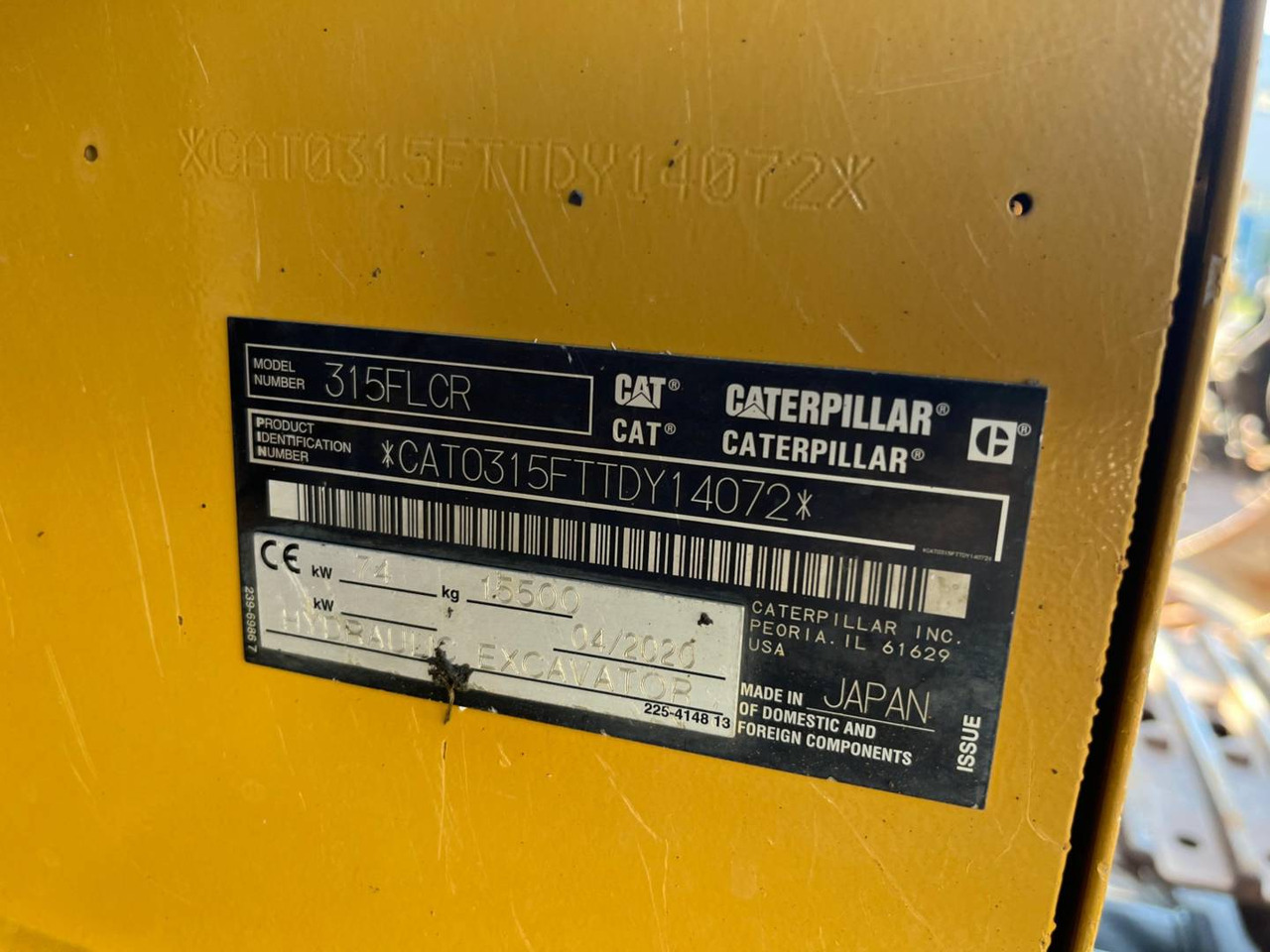 CAT 315FLCR - Верижен багер: снимка 5 CAT 315FLCR - Верижен багер: снимка 5