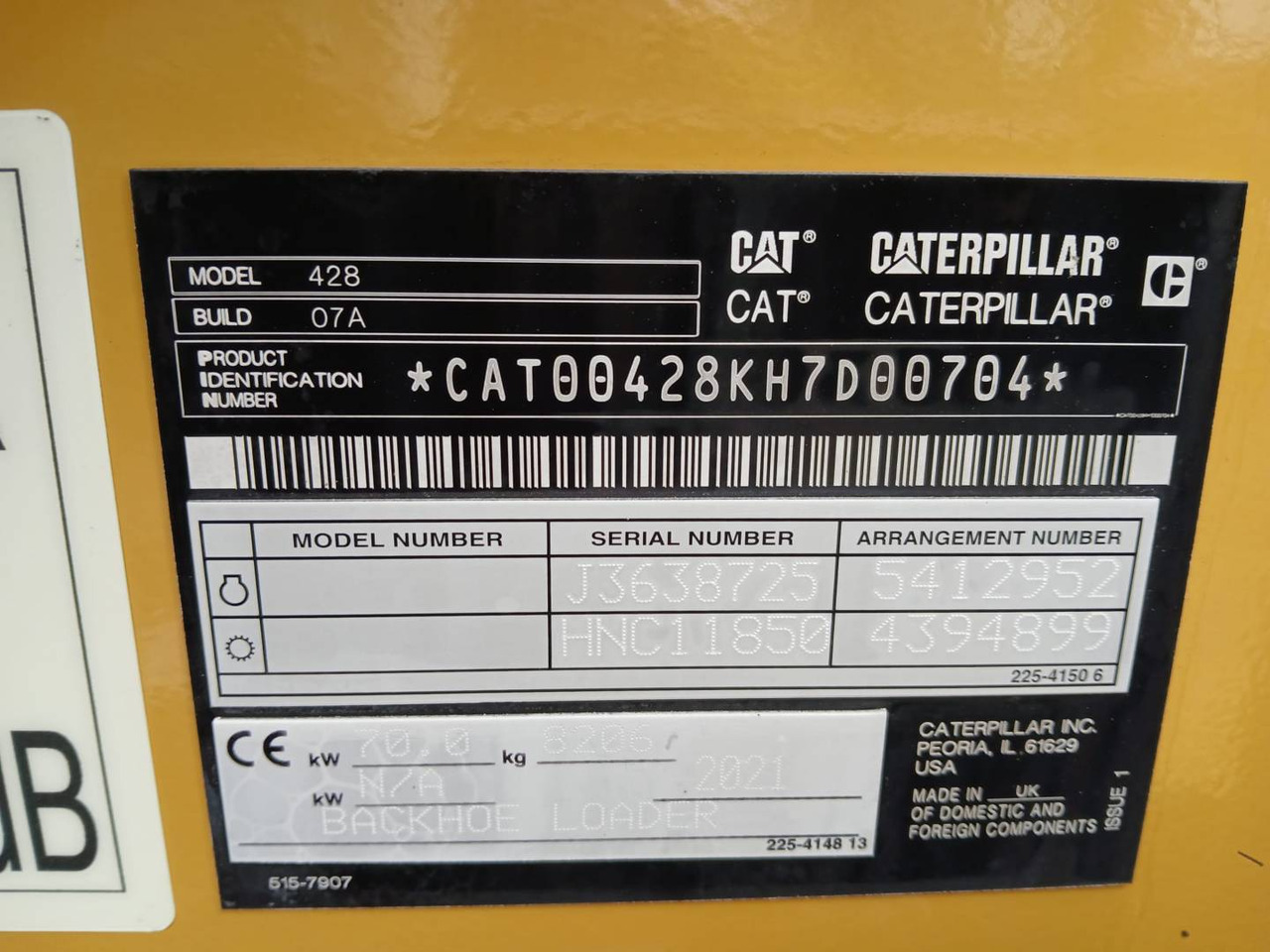 CAT 428-07 - Багер-товарач: снимка 5 CAT 428-07 - Багер-товарач: снимка 5